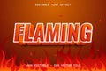 Flaming With Modern Style Editable Text Effect Royalty Free Stock Photo