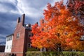 Boston massachusetts charlestown navy shipyard autumn Royalty Free Stock Photo