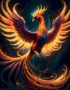 Flaming Phoenix Illustration