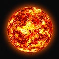 The Flaming Sun Royalty Free Stock Photo