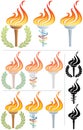 Flaming Torch Royalty Free Stock Photo