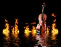 Flaming violin