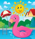 Flamingo float theme image 3