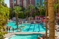 The Flamingo Hilton hotel & resort pool Royalty Free Stock Photo
