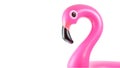 Flamingo icon. Pink pool inflatable flamingo for summer beach isolated on white background. Trendy summer concept