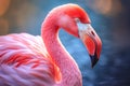 Flamingo pink safari beak plumage feathers birds caribbean animal wild wildlife zoo nature