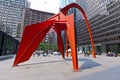 Flamingo Sculpture in Chicago Royalty Free Stock Photo
