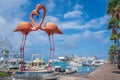 Flamingo Sculpture, Renaissance Marketplace, Aruba Cruise Port, Oranjestad