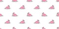Flamingo seamless pattern vector pink Flamingos exotic bird tropical scarf isolated summer repeat wallpaper tile background cartoo Royalty Free Stock Photo