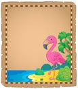 Flamingo topic parchment 1