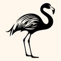 Flamingo vector for logo or icon,clip art, drawing Elegant minimalist style,abstract style Illustration Royalty Free Stock Photo