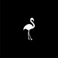 Flamingos icon isolated on dark background Royalty Free Stock Photo