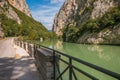 Flaminia road near the river Metauro, Furlo gorge