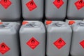 Flammable chemical tanks used in industry Royalty Free Stock Photo