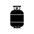 Flammable gas tank. vector Simple modern icon design illustration