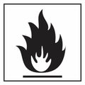 Flammable hazard symbol