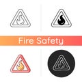 Flammable icon Royalty Free Stock Photo