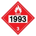 Flammable Liquids UN1993 Symbol Sign, Vector Illustration, Isolate On White Background, Label .EPS10