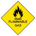 Flammable LPG Symbol Sign Isolate On White Background,Vector Illustration EPS.10 Royalty Free Stock Photo