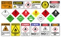 Flammable, non-flammable, non-toxic gases and poisonous gases Royalty Free Stock Photo