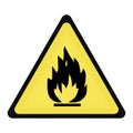 Flammable sign Royalty Free Stock Photo