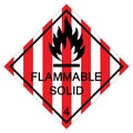 Flammable Solid Symbol Sign Isolate On White Background,Vector Illustration EPS.10 Royalty Free Stock Photo