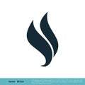 Flammable Swoosh Icon Vector Logo Template Illustration Design. Vector EPS 10 Royalty Free Stock Photo