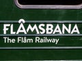 Flamsbana train exterior wagon Royalty Free Stock Photo