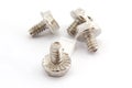 Flanged Hex Head Screws Royalty Free Stock Photo