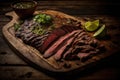 flank steak, marinated and grilled to perfection Royalty Free Stock Photo