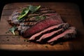 flank steak, sliced and grilled to juicy perfection Royalty Free Stock Photo