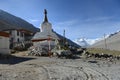 Flannelette(Rongbu) temple and Mount Everest Royalty Free Stock Photo