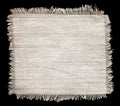 Flap burlap texture, piece of natural material Royalty Free Stock Photo