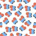 flap charticon in pattern style. One of Charts & Diagramms collection icon can be used for UI, UX