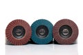 Flap grind abrasive discs Royalty Free Stock Photo