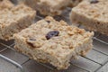 Flapjack on a cooling tray