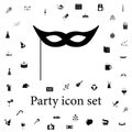 flapper icon. party icons universal set for web and mobile
