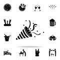 flapper icon. Party icons universal set for web and mobile