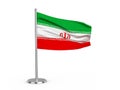 Flapping flag Iran