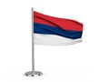 Flapping flag Serbia Royalty Free Stock Photo
