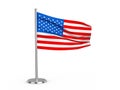 Flapping flag USA