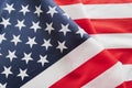 flapping usa flag. High quality photo Royalty Free Stock Photo