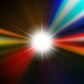 Flare bright shiny star Royalty Free Stock Photo