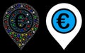 Flare Mesh Carcass Euro Pointer Icon with Flare Spots