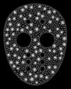 Flare Mesh Carcass Maniac Mask with Flare Spots