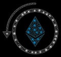 Flare Mesh Carcass Refund Ethereum Crystall with Flare Spots