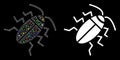 Flare Mesh 2D Cucaracha Icon with Flare Spots