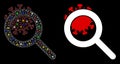 Flare Mesh 2D Explore Coronavirus with Color Flare Spots