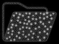 Flare Mesh 2D Open Folder with Flare Spots Royalty Free Stock Photo