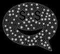 Flare Mesh 2D Rich Smiley Message with Flare Spots